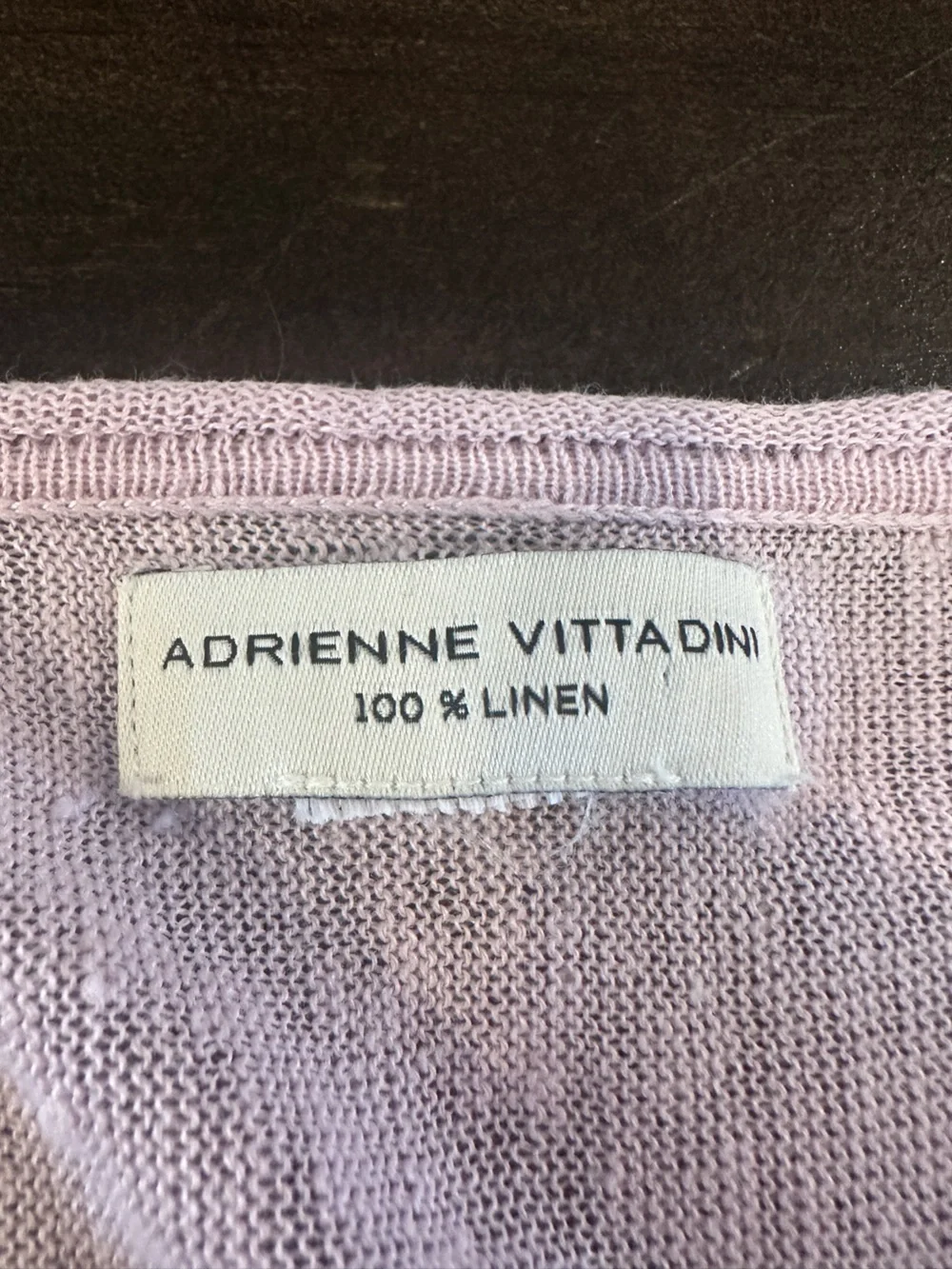 Adrienne Vittadini Purple Linen Lightweight Sweater Long Sleeve Size *Large - Picture 8 of 8